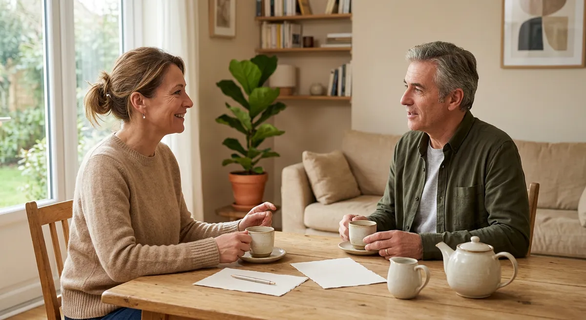 Dialogue posé entre un bailleur et un locataire face à une difficulté financière
